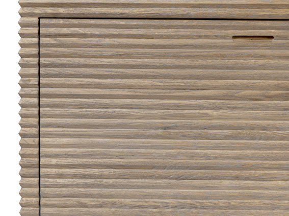 Oakham Ribbed Oak Sideboard