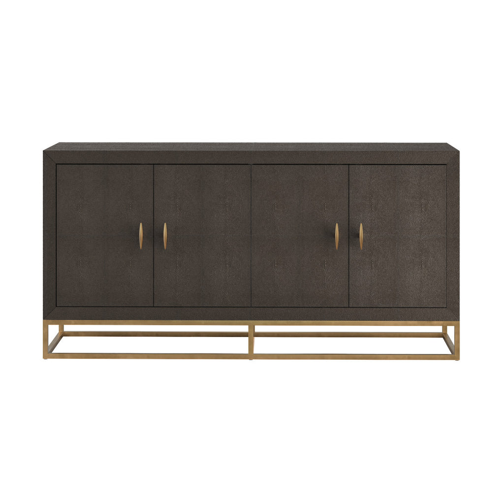 Raphia Sideboard Brown Shagreen