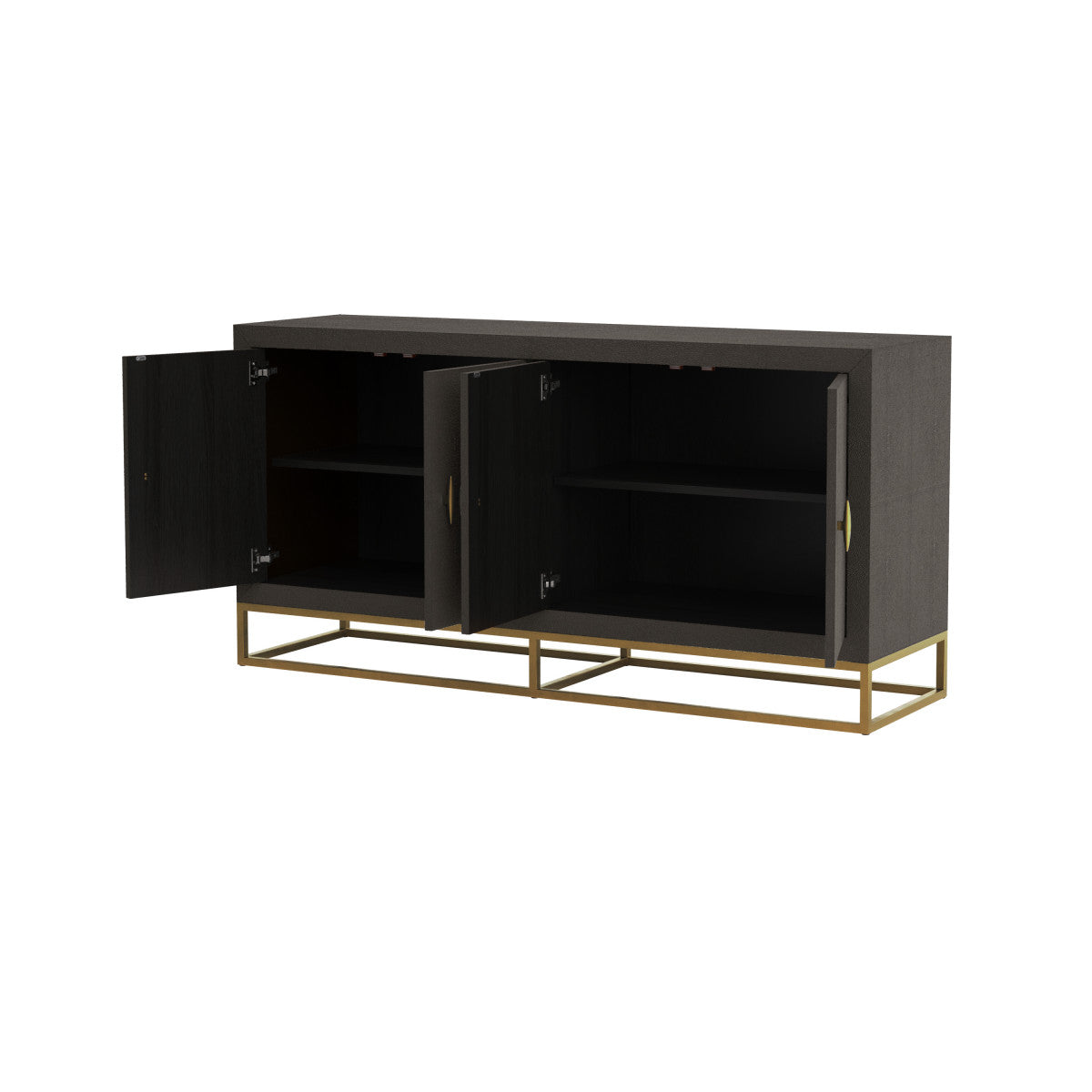 Raphia Sideboard Brown Shagreen