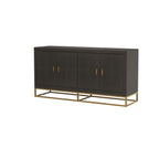 Raphia Sideboard Brown Shagreen