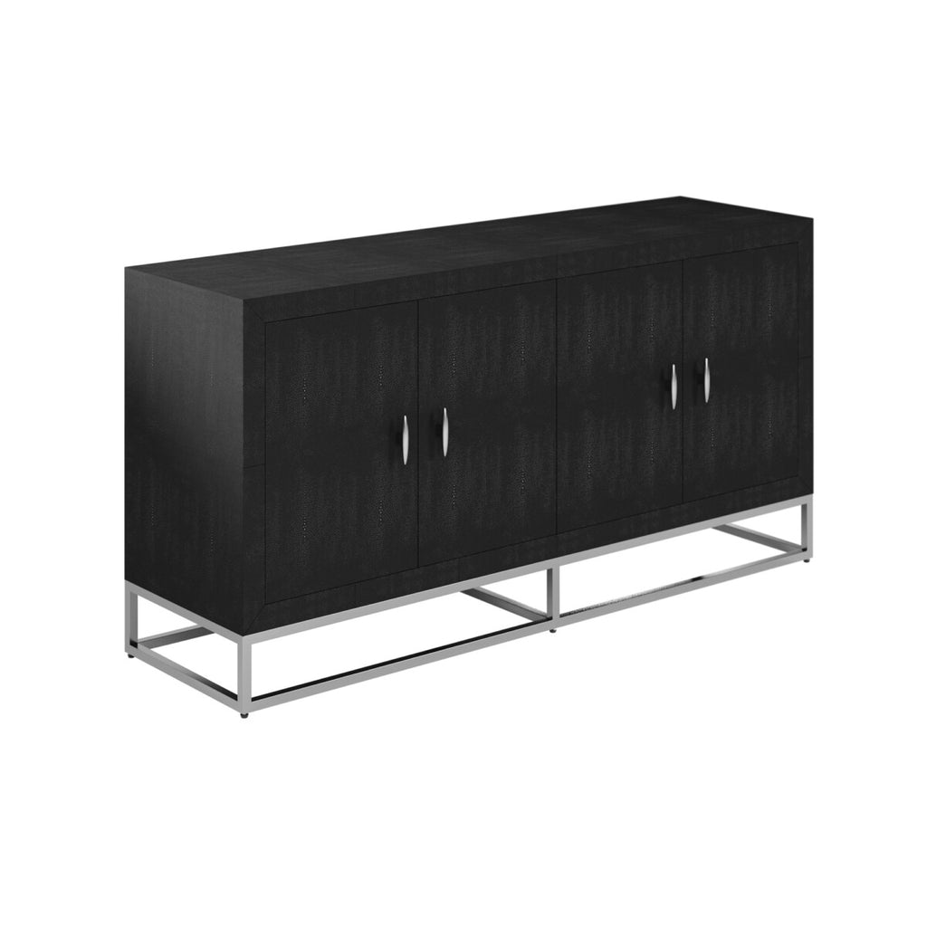 Raphia Sideboard Black Shagreen