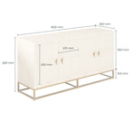 Raphia Sideboard Ivory Shagreen