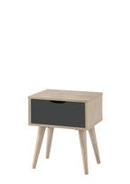 Scandi Oak Lamp Table Grey