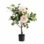 75Cm Real Touch Pink Rose Tree