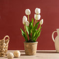 46Cm Tulip Spray In Pot