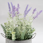 37.5Cm Lavender In Iron Pot