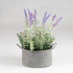 37.5Cm Lavender In Iron Pot