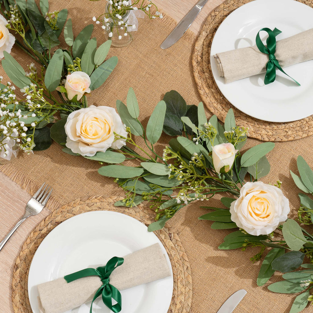 150Cm Eucalyptus And Rose Garland