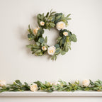 150Cm Eucalyptus And Rose Garland