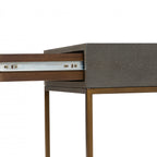 Raphia Bedside Grey Shagreen