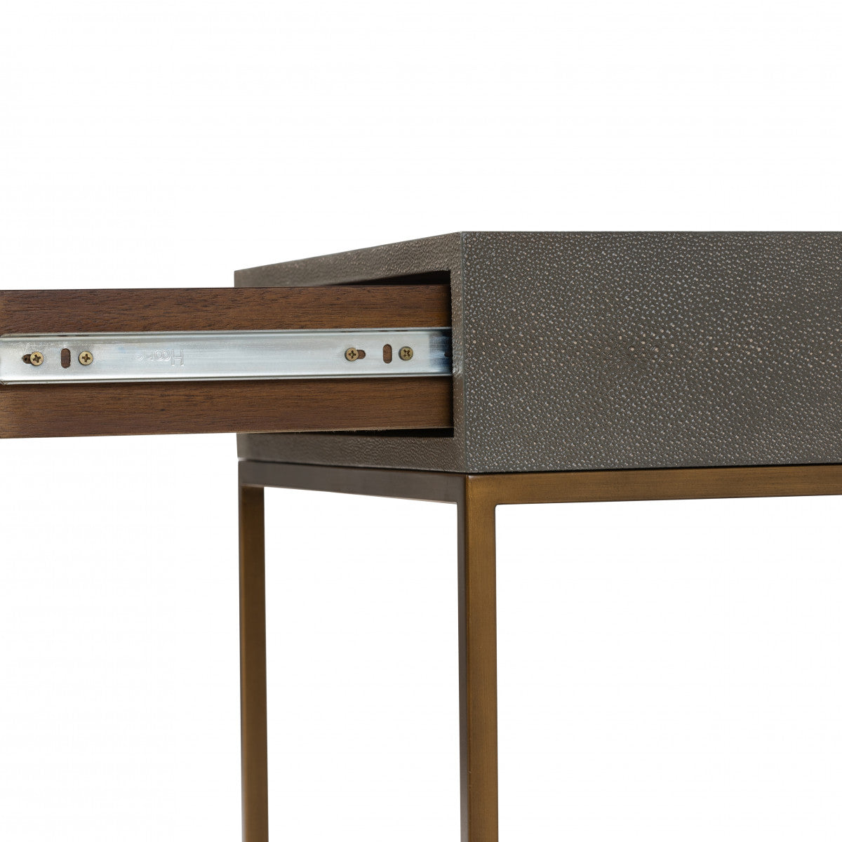 Raphia Bedside Grey Shagreen