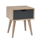 Scandi Oak Lamp Table Grey
