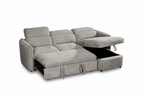 Capri Sofabed Universal Corner With Adjustable Headrests Grey Eastley | Kip | Quercioli | Barete | Metropolitan | Portobello | Aissa Style