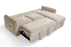 Moscow Universal L Shape Corner Sofa Bed Beige With Ottoman Storage Eastley | Kip | Quercioli | Barete | Metropolitan | Portobello | Aissa Style