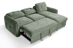 Moscow Universal L Shape Corner Sofa Bed Green With Ottoman Storage Eastley | Kip | Quercioli | Barete | Metropolitan | Portobello | Aissa Style