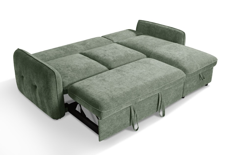 Moscow Universal L Shape Corner Sofa Bed Green With Ottoman Storage Eastley | Kip | Quercioli | Barete | Metropolitan | Portobello | Aissa Style