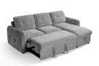 Moscow Universal L Shape Corner Sofa Bed Grey With Ottoman Storage Eastley | Kip | Quercioli | Barete | Metropolitan | Portobello | Aissa Style