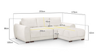 Azzuro Sofa Bed Mocha Universal Corner