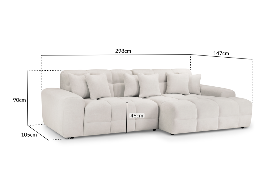 Jacob Sofa Natural Right Hand Facing Corner