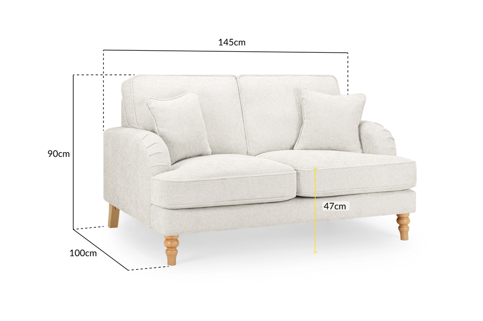 Rupert Sofa Beige 2 Seater