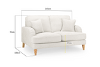 Rupert Sofa Beige 2 Seater