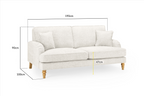 Rupert Sofa Beige 3 Seater