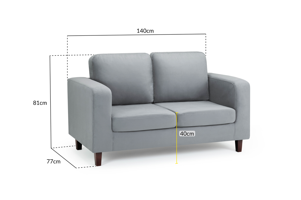 Sofa In A Box 3 Seater Grey Fabric