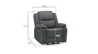 Harald Electric Recliner Sofa Grey Armchair