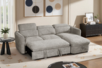 Capri Sofabed Universal Corner With Adjustable Headrests Grey Eastley | Kip | Quercioli | Barete | Metropolitan | Portobello | Aissa Style