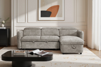 Capri Sofabed Universal Corner With Adjustable Headrests Grey Eastley | Kip | Quercioli | Barete | Metropolitan | Portobello | Aissa Style