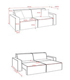 Houston Electric Sofabed Grey 3 Seater