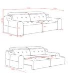 Harrison Electric Sofa Grey