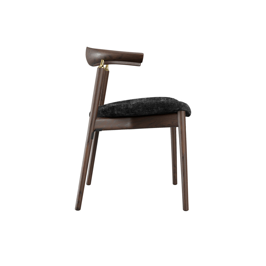 SEINE COAL / CHOCOLATE DINING CHAIR (2 PER PACK)