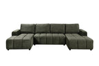 Shanghai Luxury Green U Shape Corner Sofabed