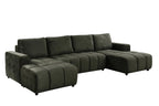 Shanghai Luxury Green U Shape Corner Sofabed