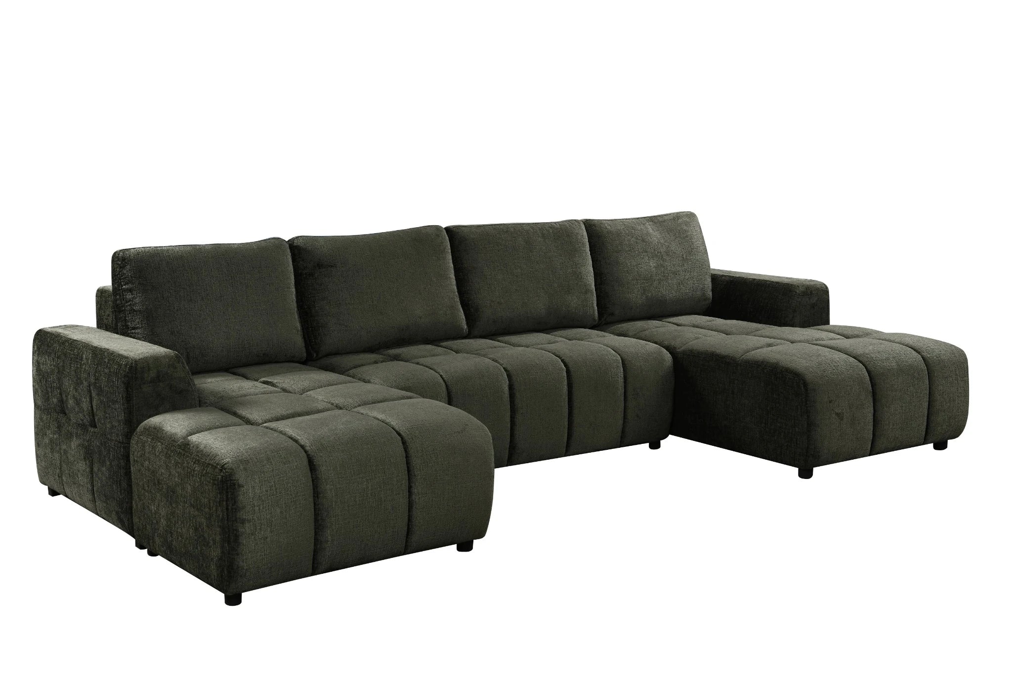 Shanghai Luxury Green U Shape Corner Sofabed