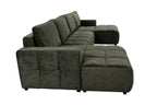 Shanghai Luxury Green U Shape Corner Sofabed
