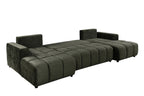 Shanghai Luxury Green U Shape Corner Sofabed