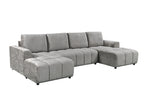 Shanghai Luxury Grey U Shape Corner Sofabed