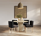 SHAY ANTHRACITE WINGED DINING CHAIR WITHOUT ARMS
