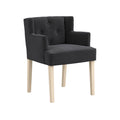 SHAY ANTHRACITE WINGED CHAIR WITH ARMS