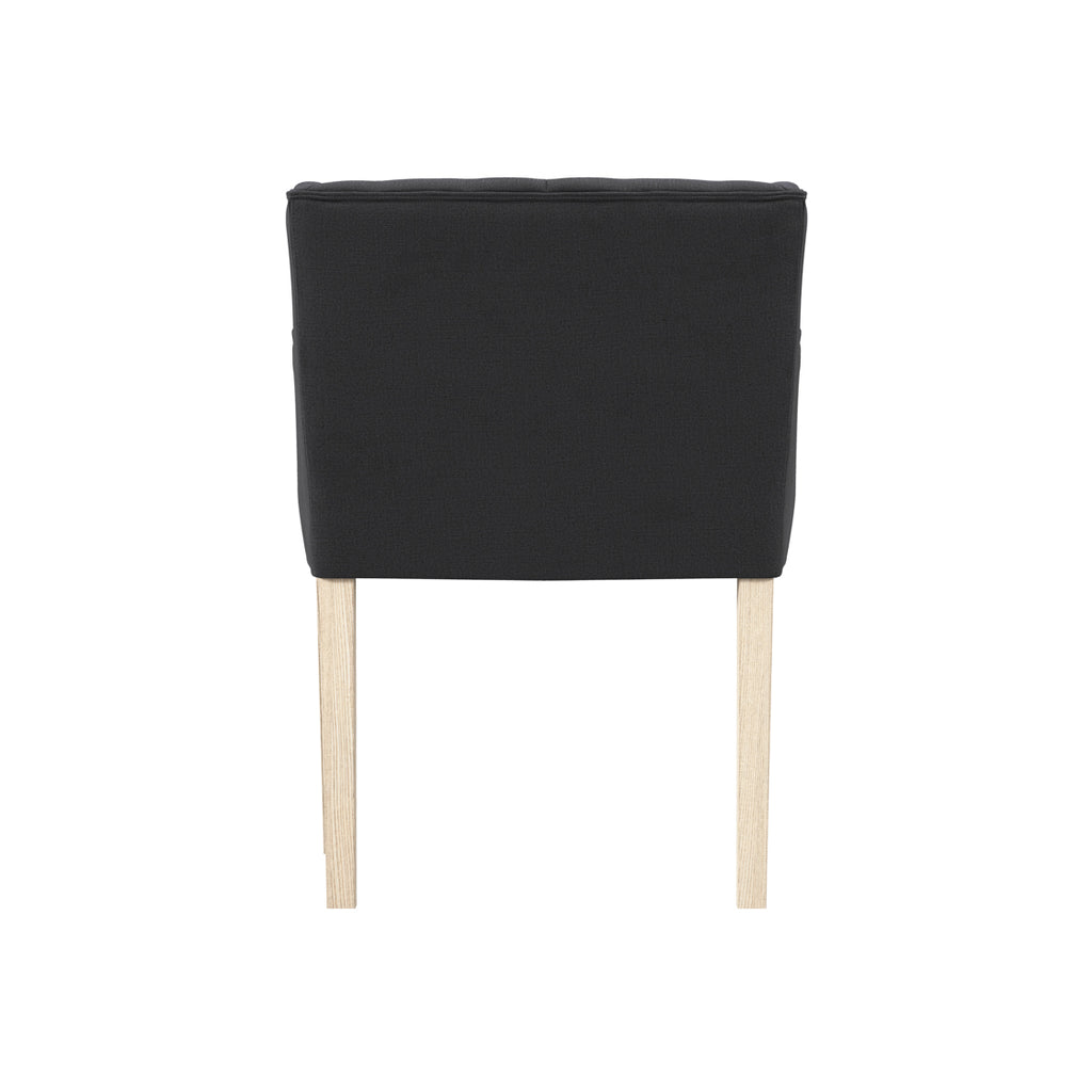 SHAY ANTHRACITE WINGED CHAIR WITH ARMS