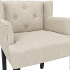 SHAY STONE WINGED DINING CHAIR WITH ARMS