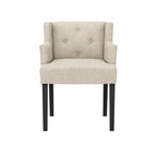 SHAY STONE WINGED DINING CHAIR WITH ARMS