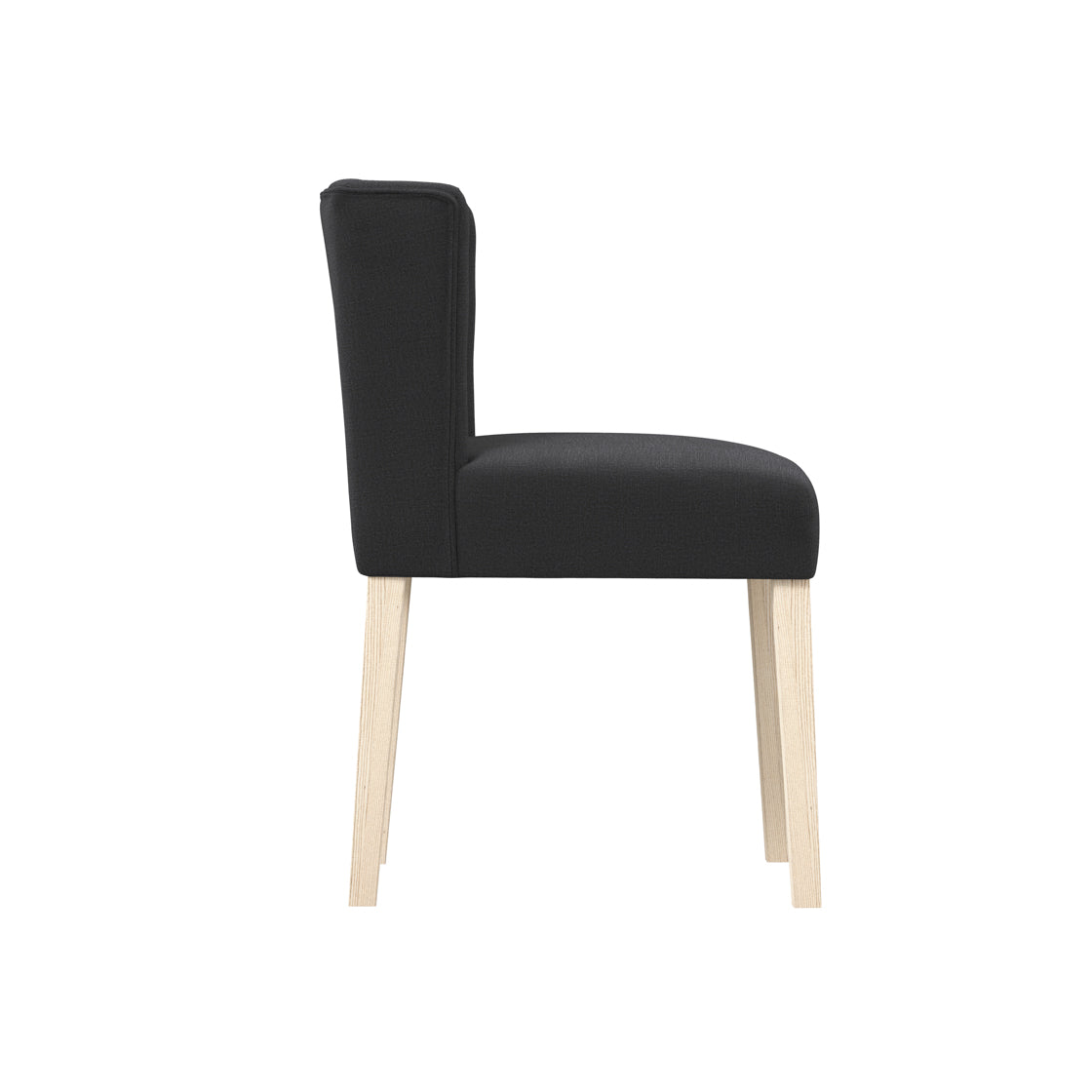 SHAY ANTHRACITE WINGED DINING CHAIR WITHOUT ARMS