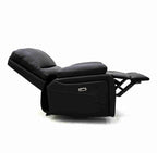 Orla Electric Recliner Sofa Black Armchair Leathair