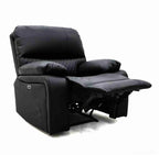 Orla Electric Recliner Sofa Black Armchair Leathair