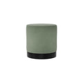 LARA POUFFE SAGE VELVET / MATTE BLACK SMALL