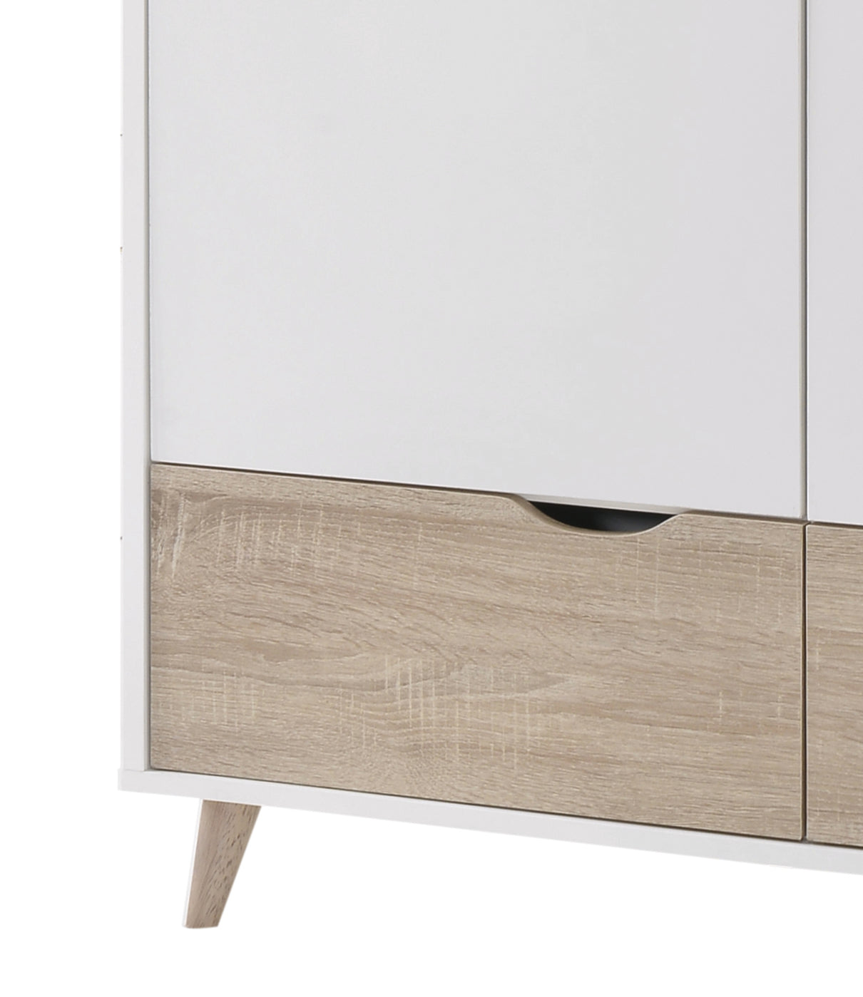 Stockholm 2 Door Wardrobe White-Oak