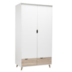 Stockholm 2 Door Wardrobe White-Oak